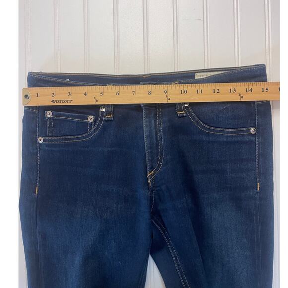 Rag & Bone Skinny Jeans Denim Bedford Dark Wash Size Womens 28 - Picture 7 of 9